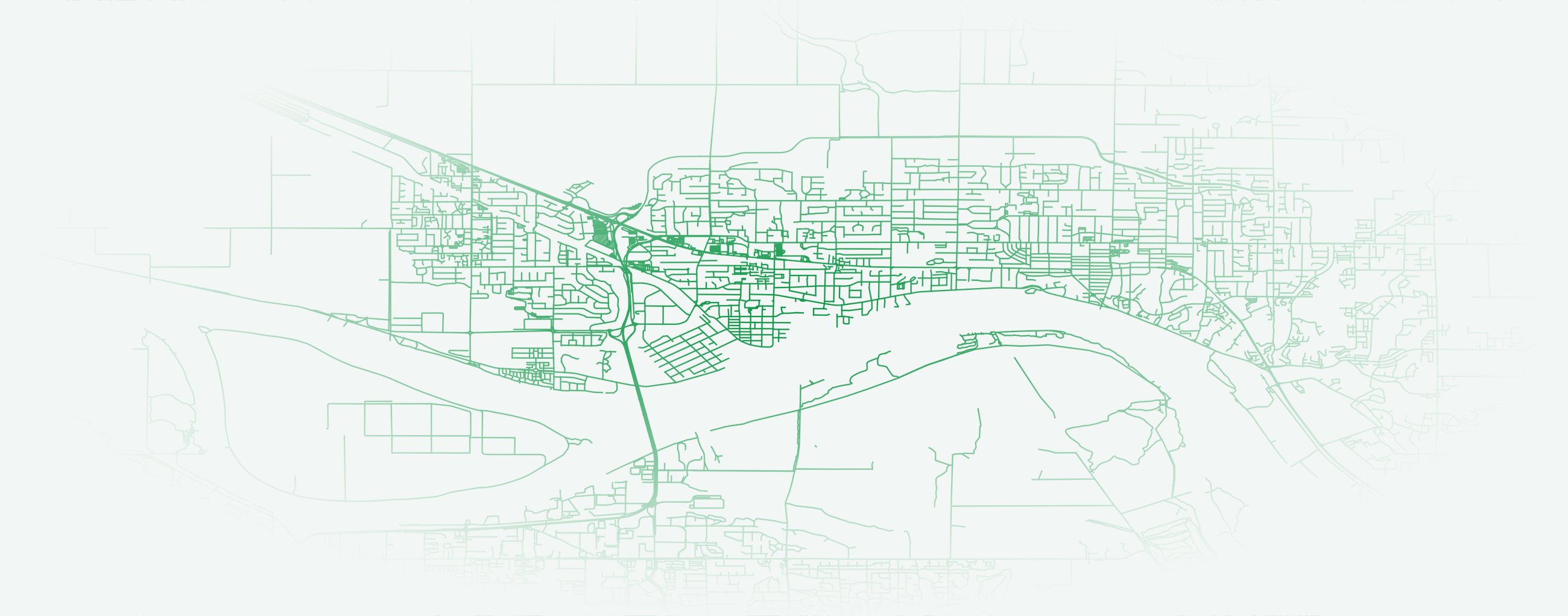Simple map of Maple Ridge area